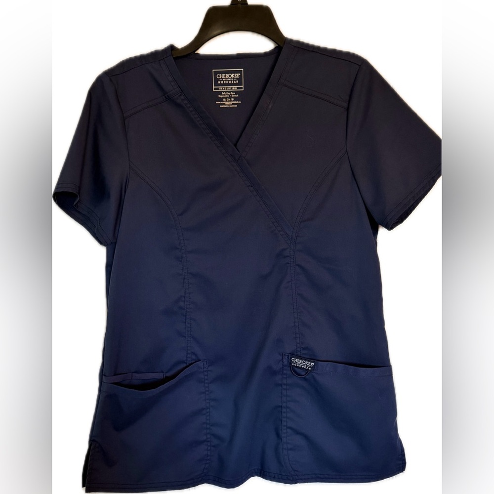 EUC Cherokee Women's Navy Blue Scrub Set - Picture 2 of 15
